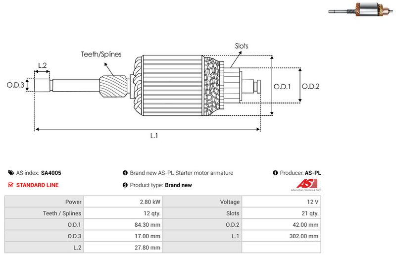 Ankur, starter, AS-PL SA4005