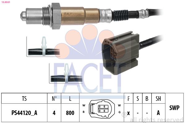 Кисневий датчик, Facet 10.8561