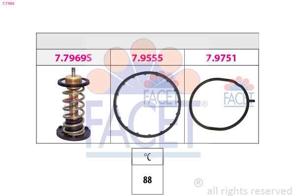FACET Thermostaat, koelvloeistof 7.7988