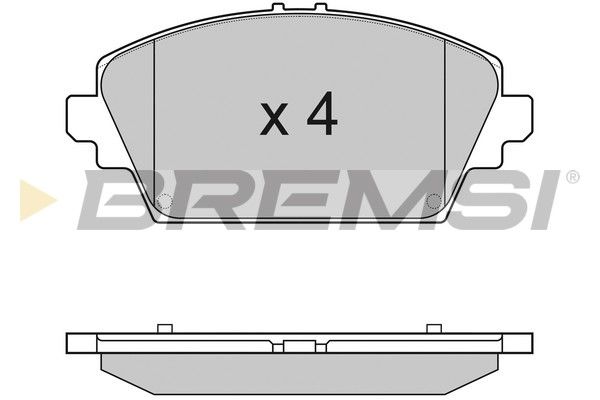 Гальмівні колодки пер. Nissan Primera 02- (TRW)