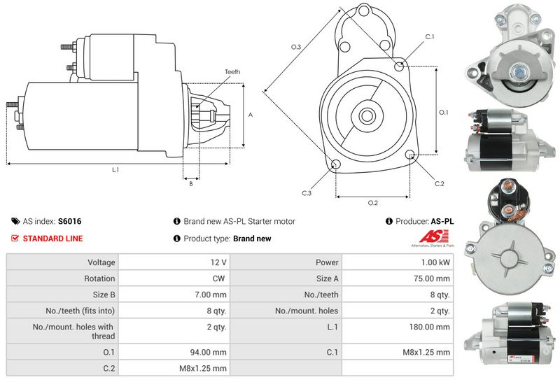AS-PL S6016 Starter