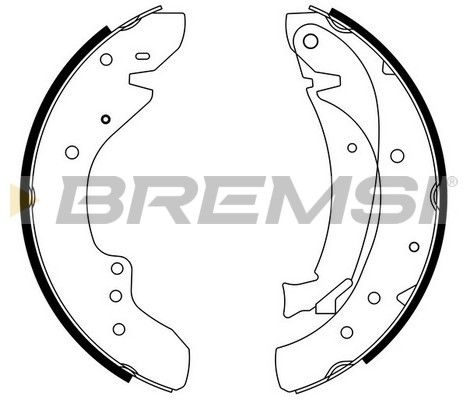 Комплект гальмівних колодок, Bremsi GF0175