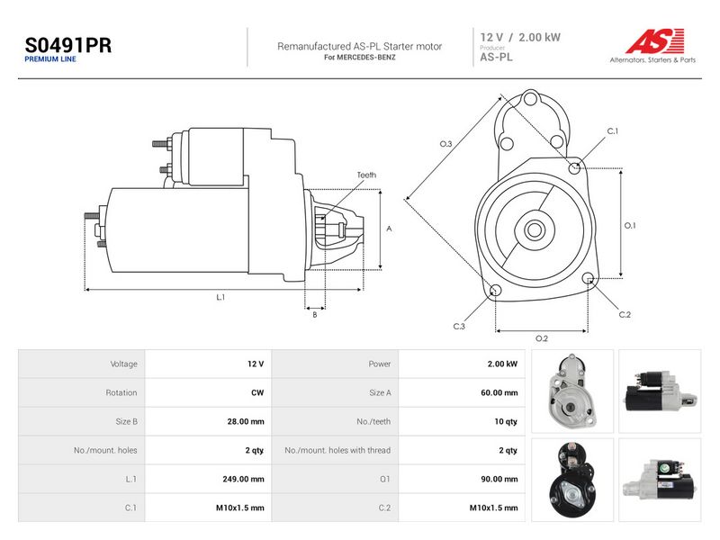 This part match OEM code: A2789060400