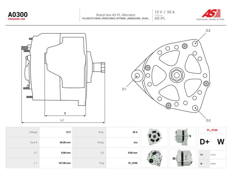 Generaator, AS-PL A0300