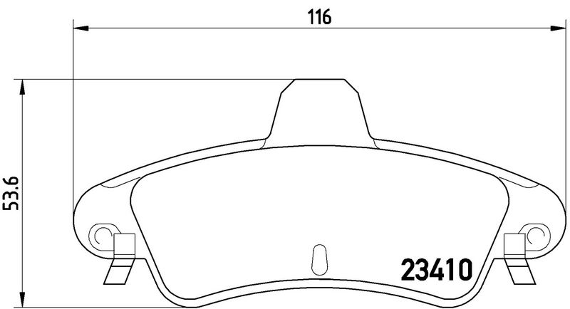 BREMBO P24070 Brake Pad Set, disc brake