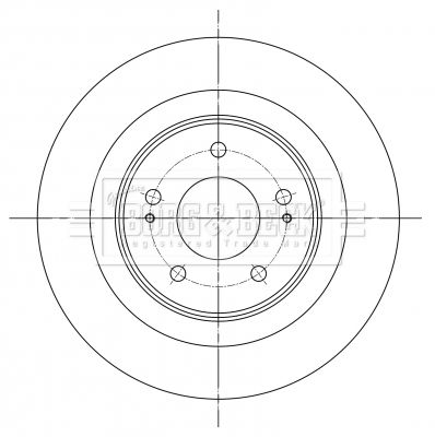 Гальмівний диск, Borg & Beck BBD5396
