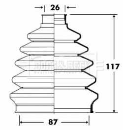 Juego de fuelles, árbol de transmisión