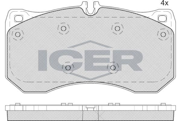 ANDEL 182185 - Brake Pad Set, disc brake