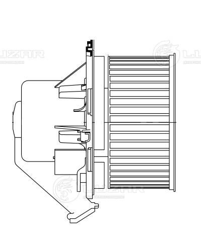 Електродвигун, компресор салону, Crafter 2.5TDi /2.0TDi (06-) /Sprinter 208CDI /2.2D (06-) (LFh 1502) Luzar, Luzar LFH1502