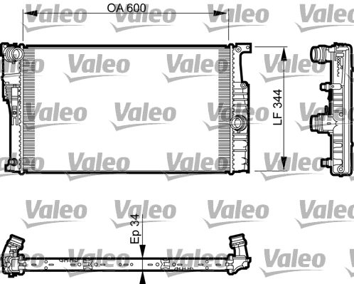 VALEO hűtő, motorhűtés 735493