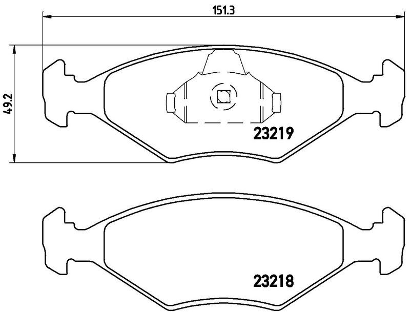 BREMBO P23124 Brake Pad Set, disc brake