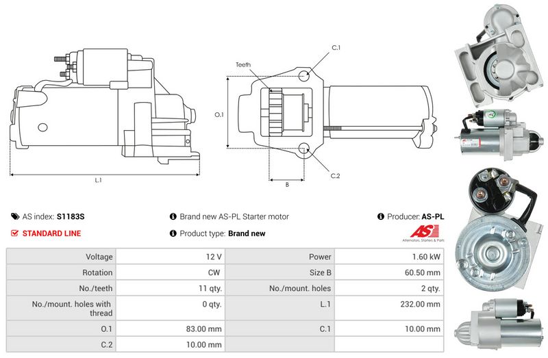 AS-PL S1183S Starter