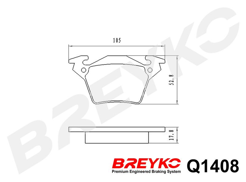 DAVID VASCO Q1408 Brake Pad Set, disc brake
