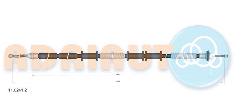 Тросовий привод, стоянкове гальмо, Adriauto 11.0241.2