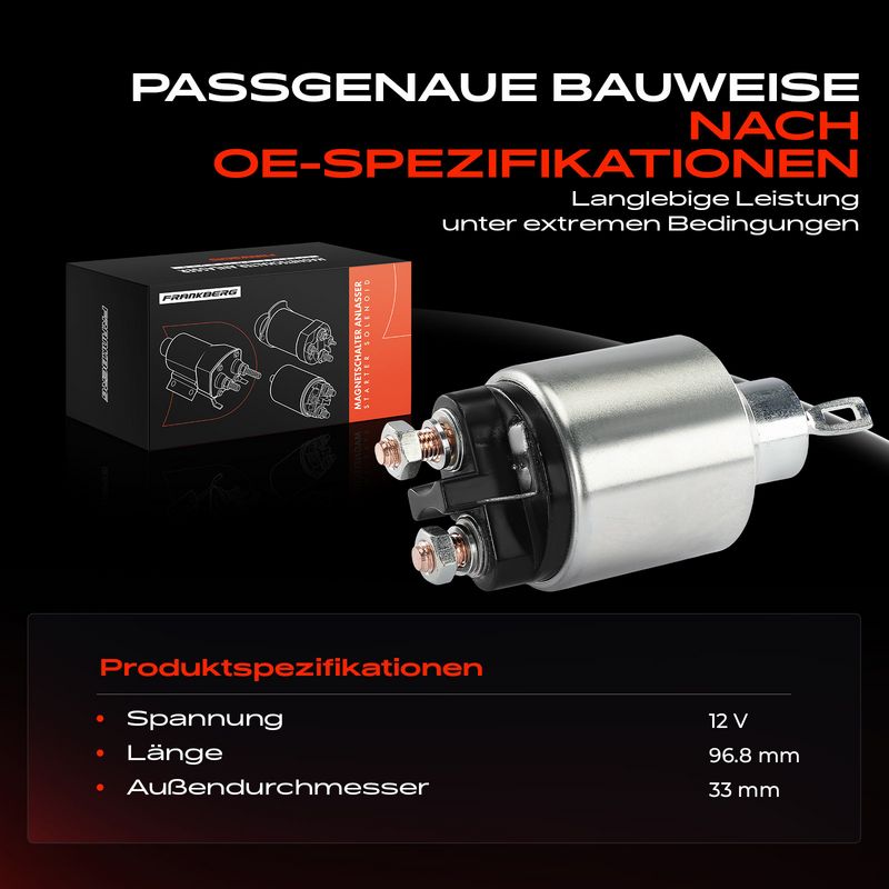 Frankberg 5481FB0058697 Solenoid Switch, starter