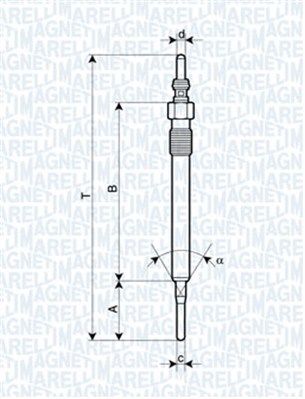 MAGNETI MARELLI izzítógyertya 062900061304