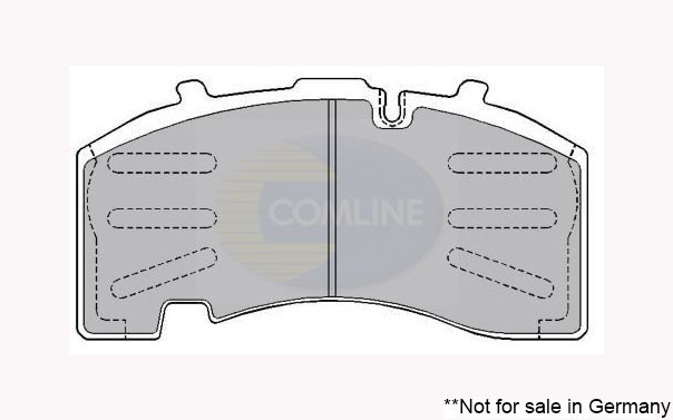 Комплект гальмівних накладок, дискове гальмо, Comline CBP9062K