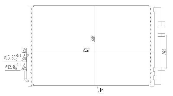 Condensator, climatizare MTR 13054466