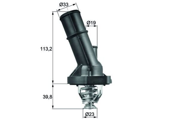 MAHLE TI 202 82 Термостат Ford Mondeo V 2.0 EcoBoost 14-/Focus III 2.0ST 12-/Mazda 3/5 1.8/2.0 05-