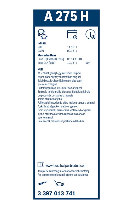 BOSCH 3 397 013 741 Wiper Blade