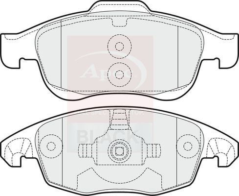 APEC Brake Pad Set, disc brake PAD1525B