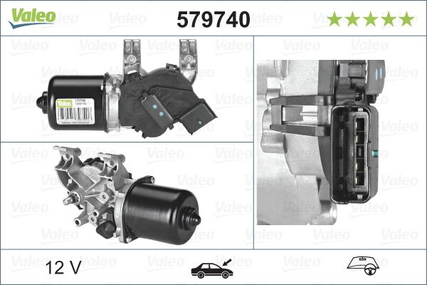 VALEO Ruitenwissermotor 579740