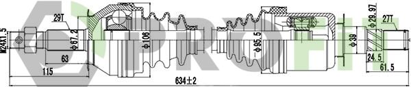 Приводний вал, Profit 2730-3023