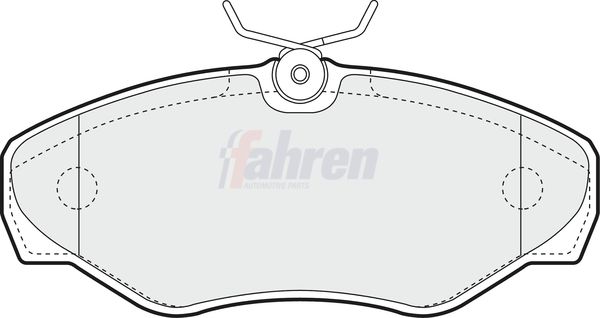 Fahren Brake Pad Set, disc brake FBP3058
