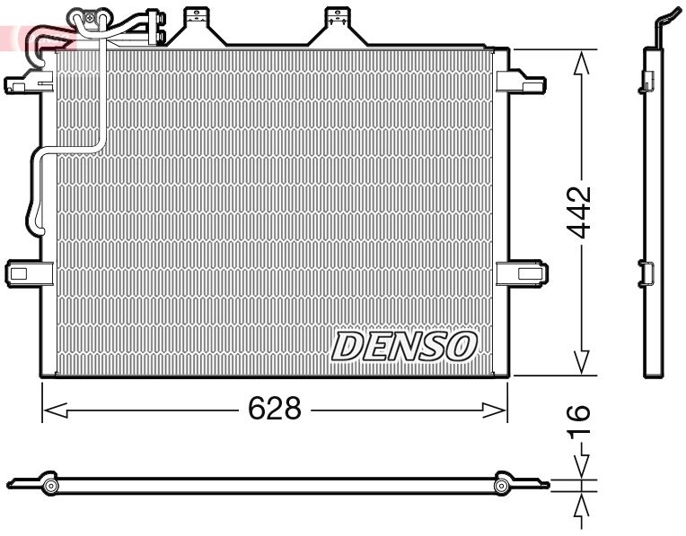 DENSO kondenzátor, klíma DCN17018