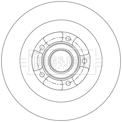 Гальмівний диск, Borg & Beck BBD6231S