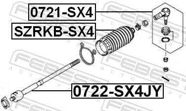 FEBEST 0722-SX4JY Inner Tie Rod