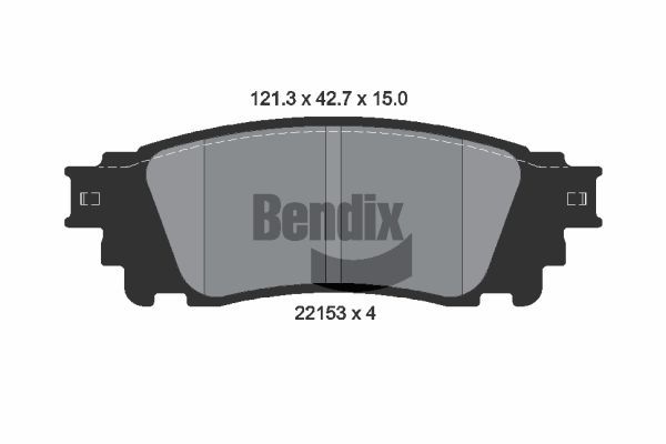 BENDIX Braking fékbetétkészlet, tárcsafék BPD1875