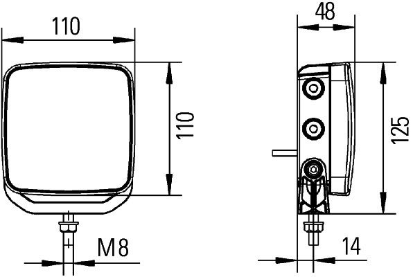 světlomet zpátečky LED 2ZR012456-201