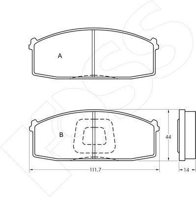 1-GNC R-199 - Brake Pad Set, disc brake