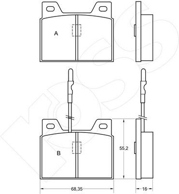 1-GNC R-066 - Brake Pad Set, disc brake