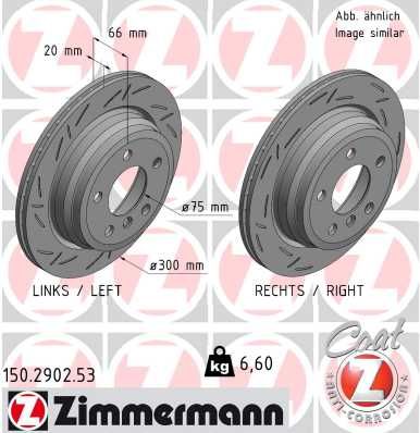 Гальмівний диск, Zimmermann 150.2902.53