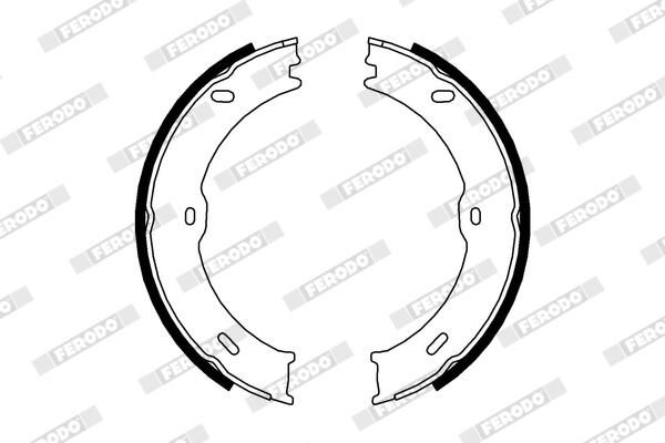 FERODO FSB4001 Brake Shoe Set, parking brake