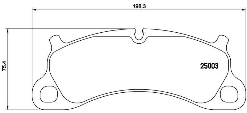 BREMBO P65025 Brake Pad Set, disc brake