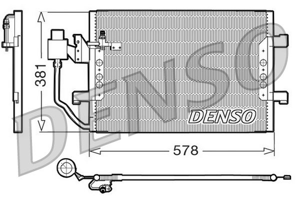 DENSO kondenzátor, klíma DCN17001