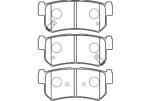 Kavo Parts Комплект тормозных колодок, дисковый тормоз
