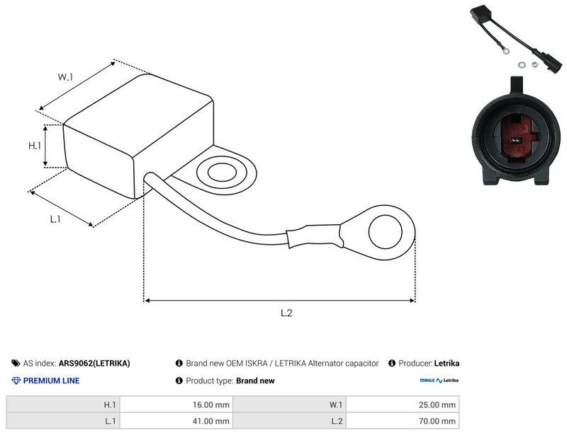AS-PL ARS9062(LETRIKA) Repair Set, alternator