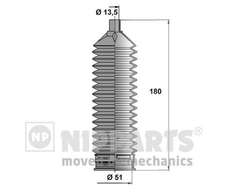 NIPPARTS gumiharang készlet, kormányzás N2840509