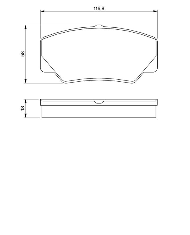 BOSCH 0986491410 Brake Pad Set, disc brake