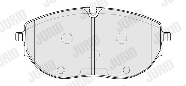 Комплект гальмівних накладок, дискове гальмо, Jurid 574078J