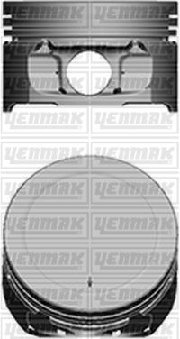 YENMAK Поршень з кільцями та пальцем розмір відп. 78.5/STD Berlingo 1.6 4цл. TU5JP4, NFU, NFX Euro 3