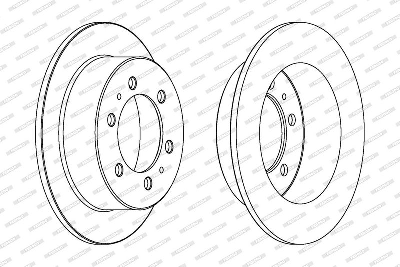 FERODO Disque de frein DDF1400