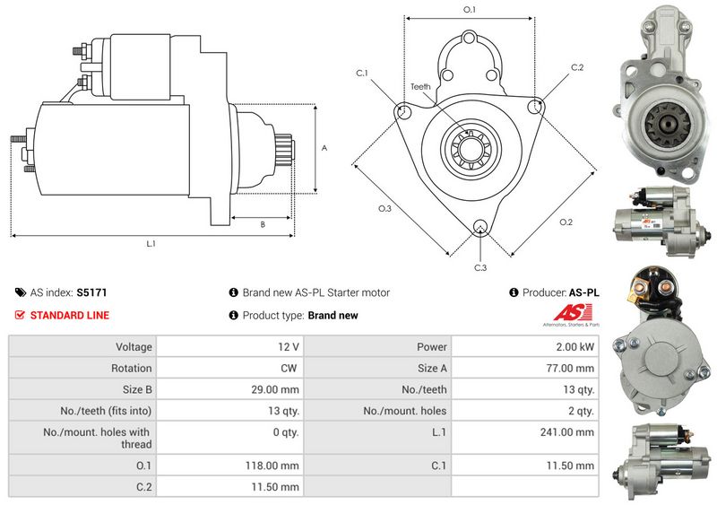 AS-PL S5171 Starter