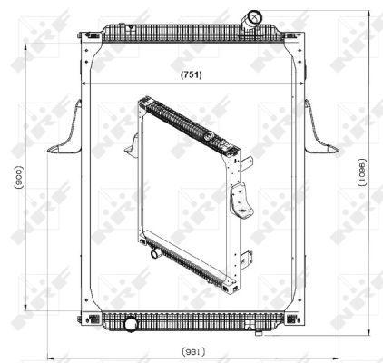 NRF 539700 Radiator, engine cooling