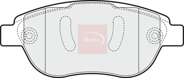 APEC Brake Pad Set, disc brake PAD1547
