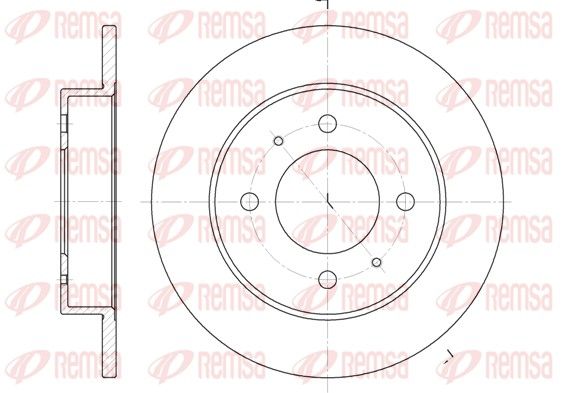 Гальмівний диск, Remsa 6627.00